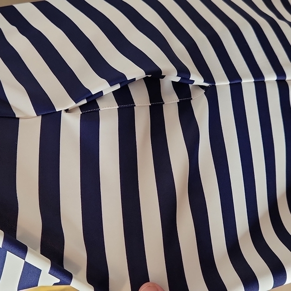 𝅺JUDE Connally Navy and White Striped Molly Dress Size XS - Picture 3 of 11
